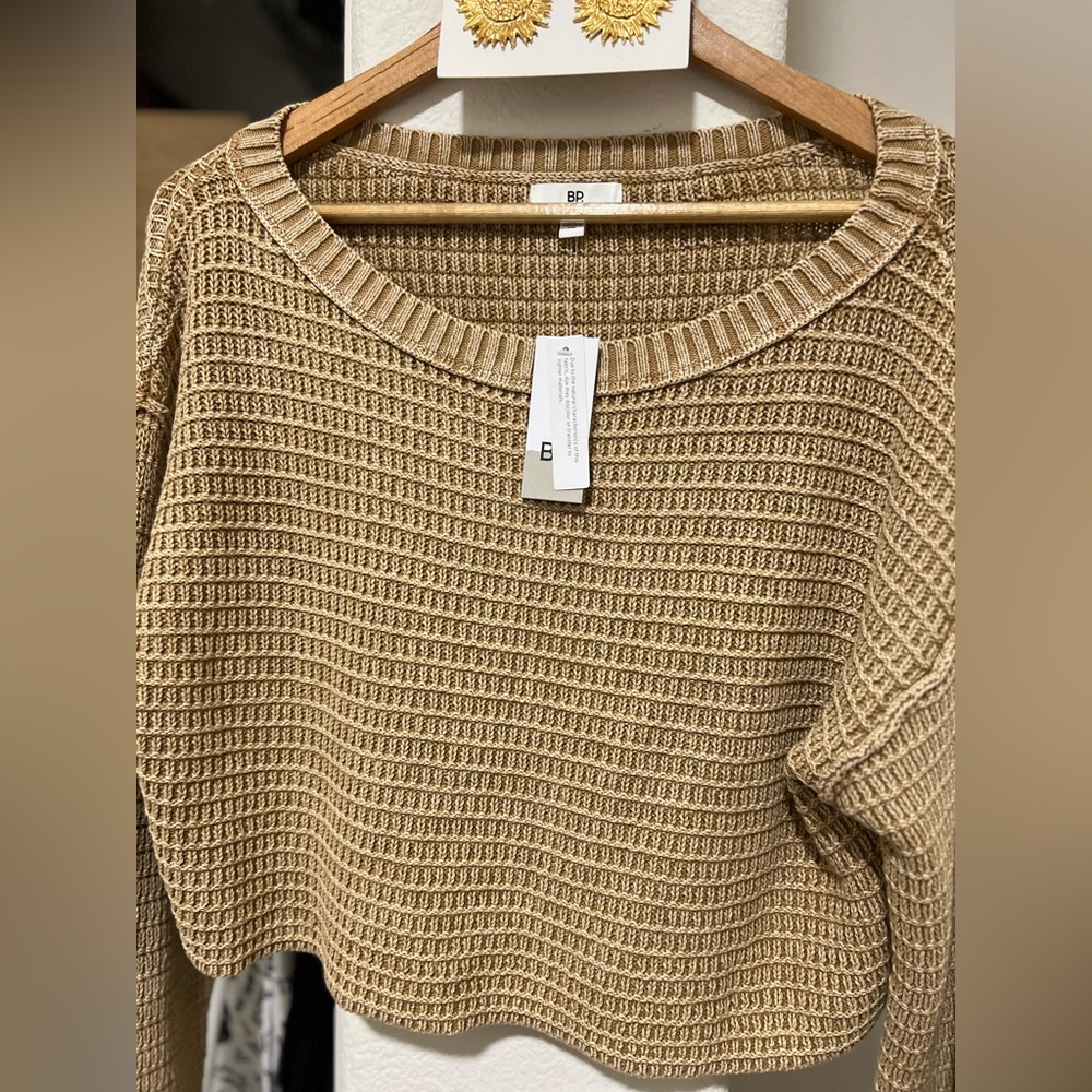 BP Textured Crop Top Sweater